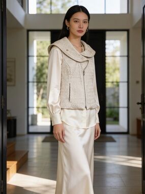 Samuel Dong Unique Zippered Vest
